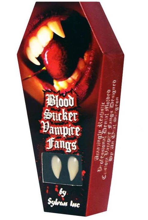 dientes de vampiro para halloween