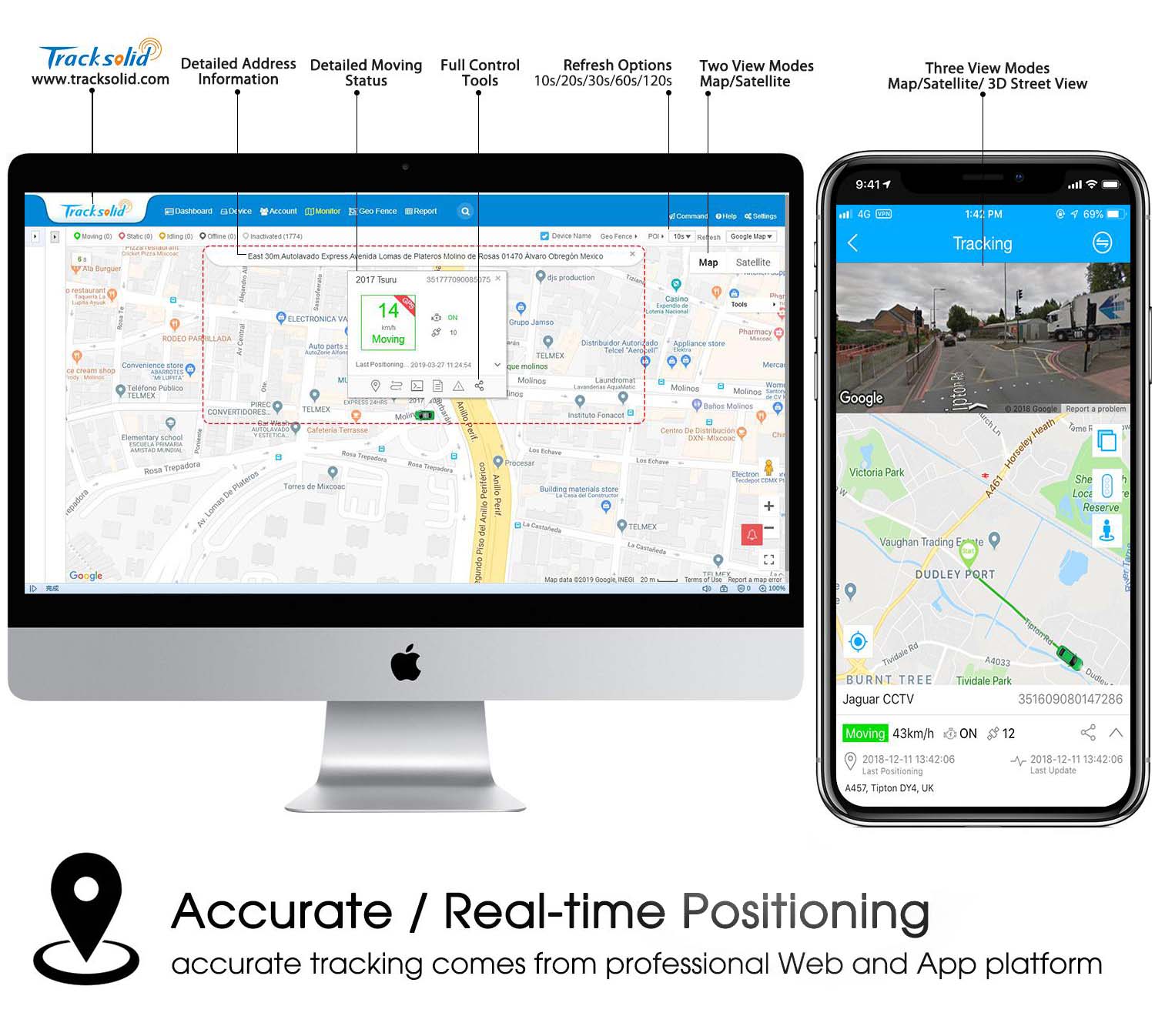 Aplicación Tracksolid para la cámara de coche Profi X4