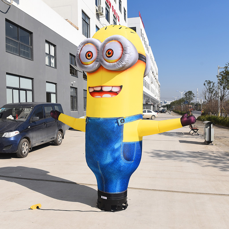 Minion bailarín aéreo - figura de baile publicidad comercial hombre chico