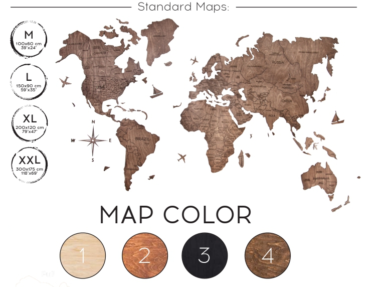 Muro madera mapa madera clara