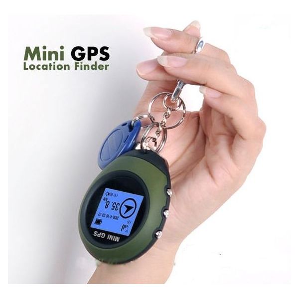 mini navegación gps en llavero colgante de llave anillo